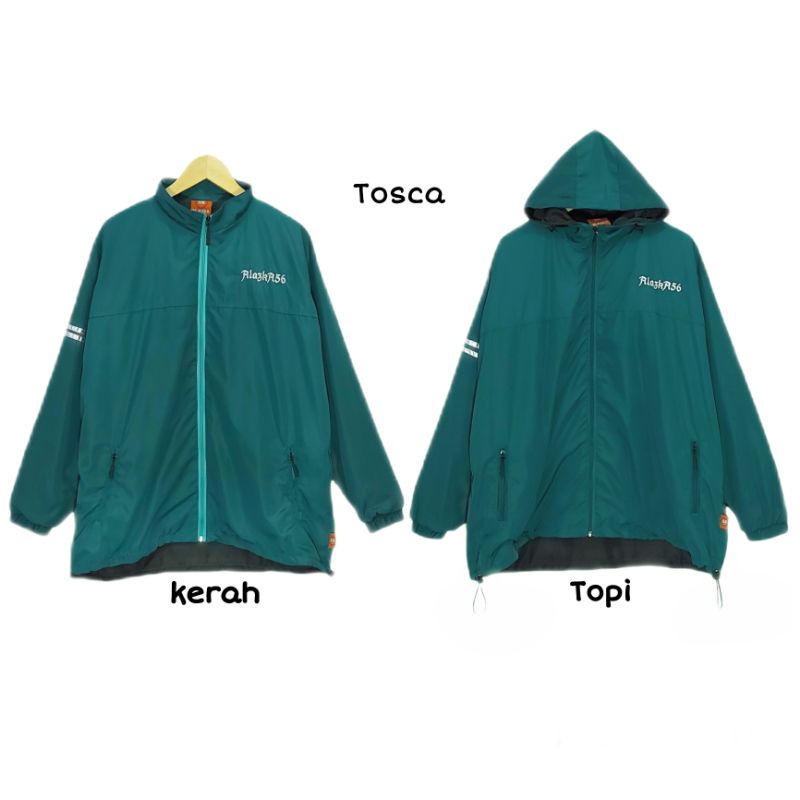 jaket olahraga waterproof ukuran JUMBO/ld 120-130-150/outdoor/@didas/parasut/casual