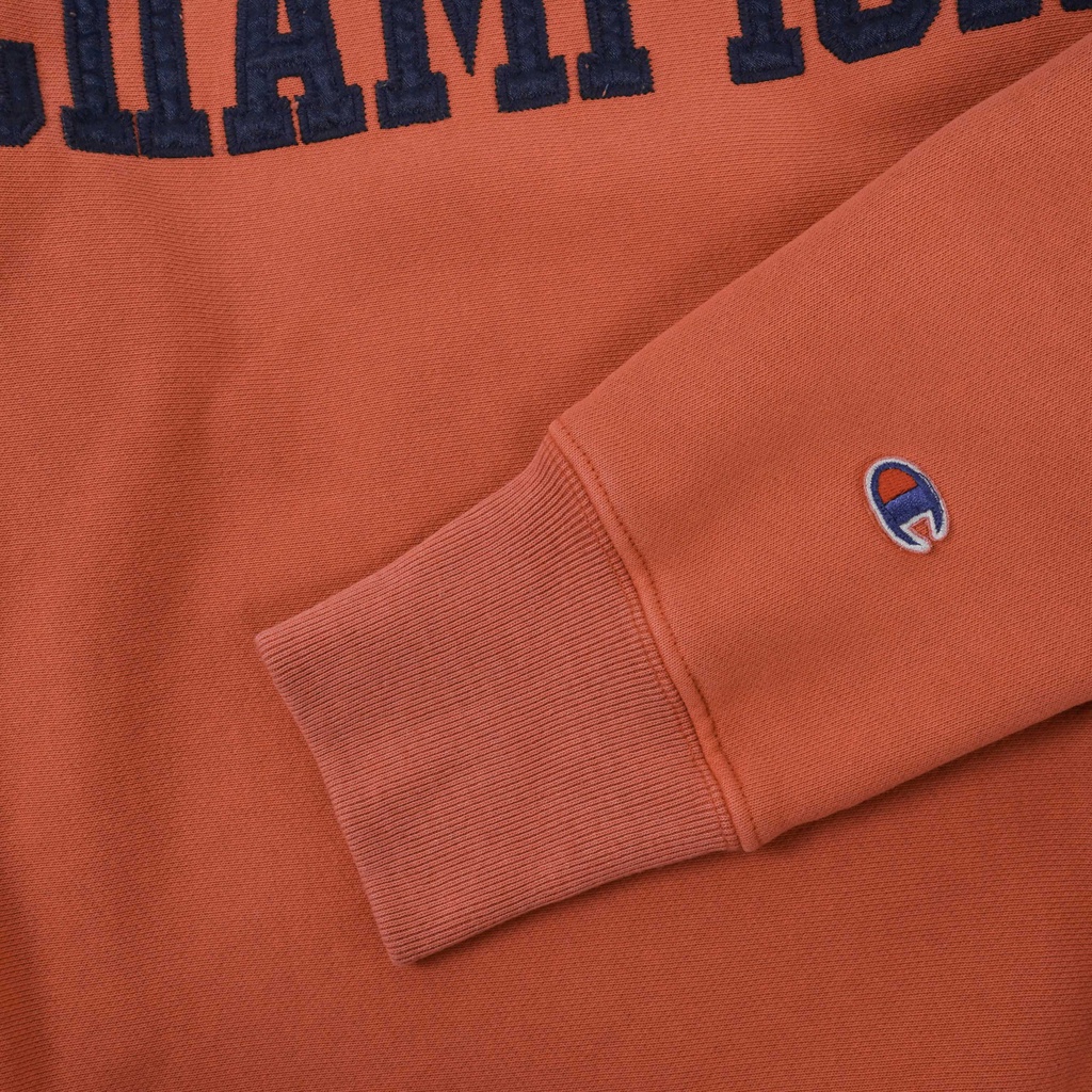CHMPN Vintage Wash Crewneck Sweatershirts Signature Logo Groovy Papaya