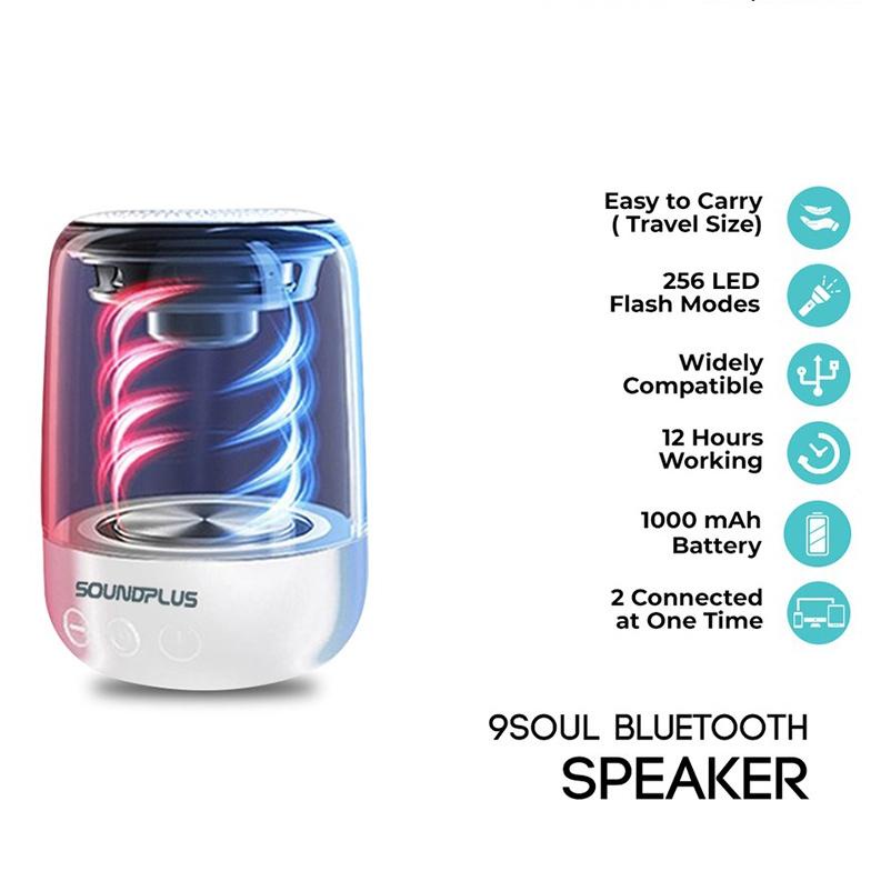 Muraaaahh.. Soundplus 9Soul - Speaker Bluetooth Led 5W / Portable Speaker / Mini Speaker Bluetooth
