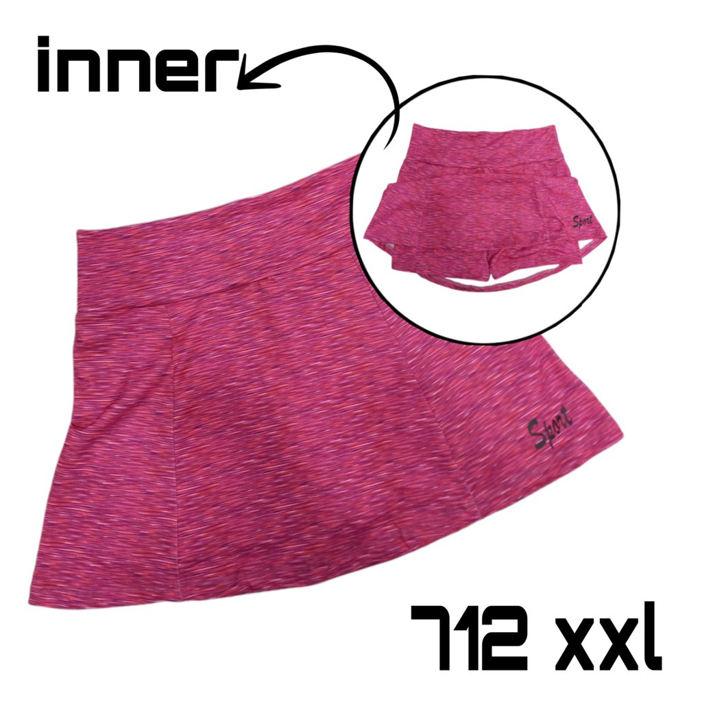 SPORT MINI SKIRT JUMBO/ROK SENAM JUMBO WANITA/ROK OLAHRAGA PENDEK JUMBO WANITA/ROK ZUMBA/ROK YOGA WANITA-RJ06