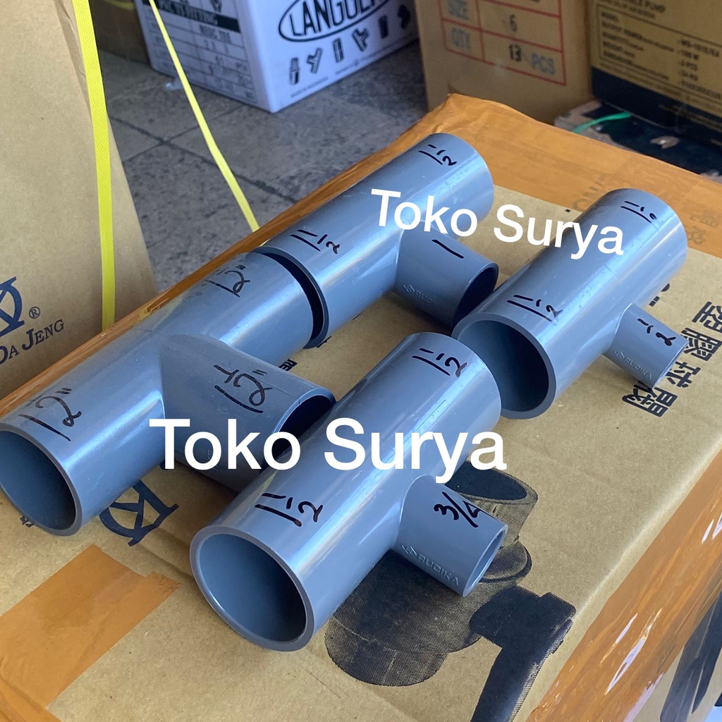 RUCIKA TEE 1.5" x 1/2" /TEE 1.5" x 3/4 / TEE 1.5" x 1" / TEE 1.5" VERLOP TEE 11/2" x 1/2" VERLOP TEE