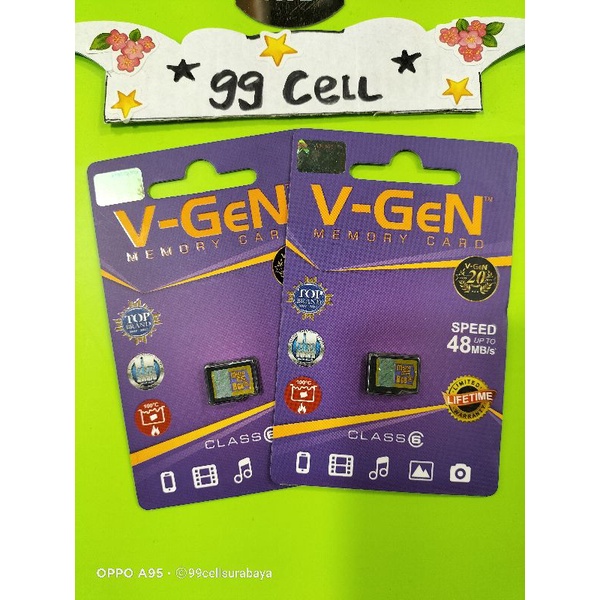 Memory VGEN 4GB | 8GB | 16GB | 32GB Class 6 GARANSI RESMI (100% Original)