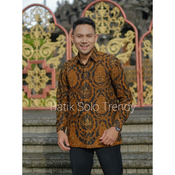 TRENDY 169 ( FULL FURING )KEMEJA/BAJU BATIK PRIA MURAH PANJANG