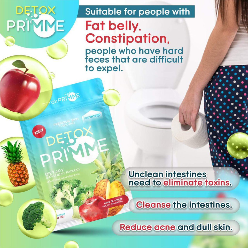 DETOX PRIMME SLIMMING &amp; DIETARY SUPLEMEN THAILAND / DIET &amp; DETOX / SUPLEMEN KECANTIKAN