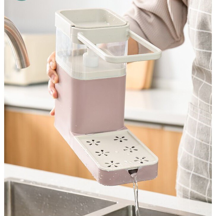 DISPENSER SABUN 3 IN 1 CUCI PIRING SERBAGUNA / TEMPAT SABUN CUCI PIRING [SWEETSPACE]