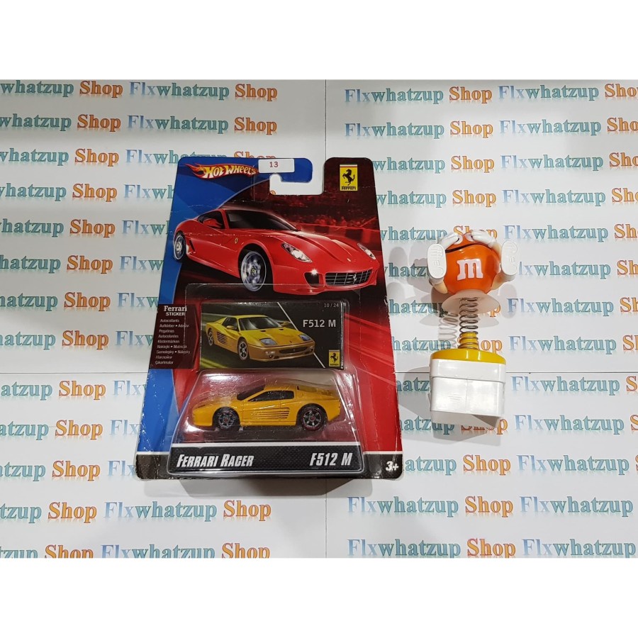 Hot Wheels Ferrari F512 M (Ferrari Racer) - YELLOW