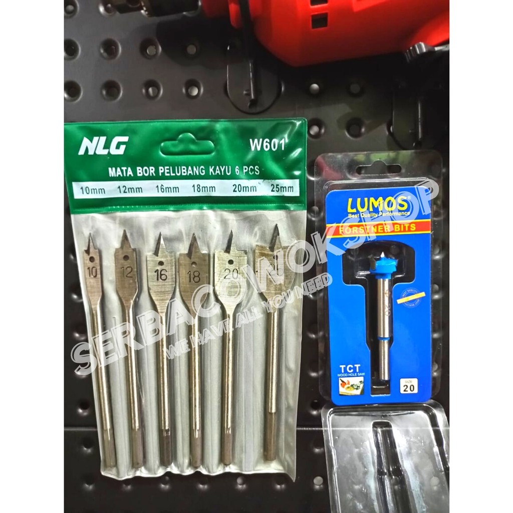 Promo Paket Mesin Bor Variabel Speed 10mm + Mata Bor Kipas + Mata Fortsner Bits Termurah Berkualitas