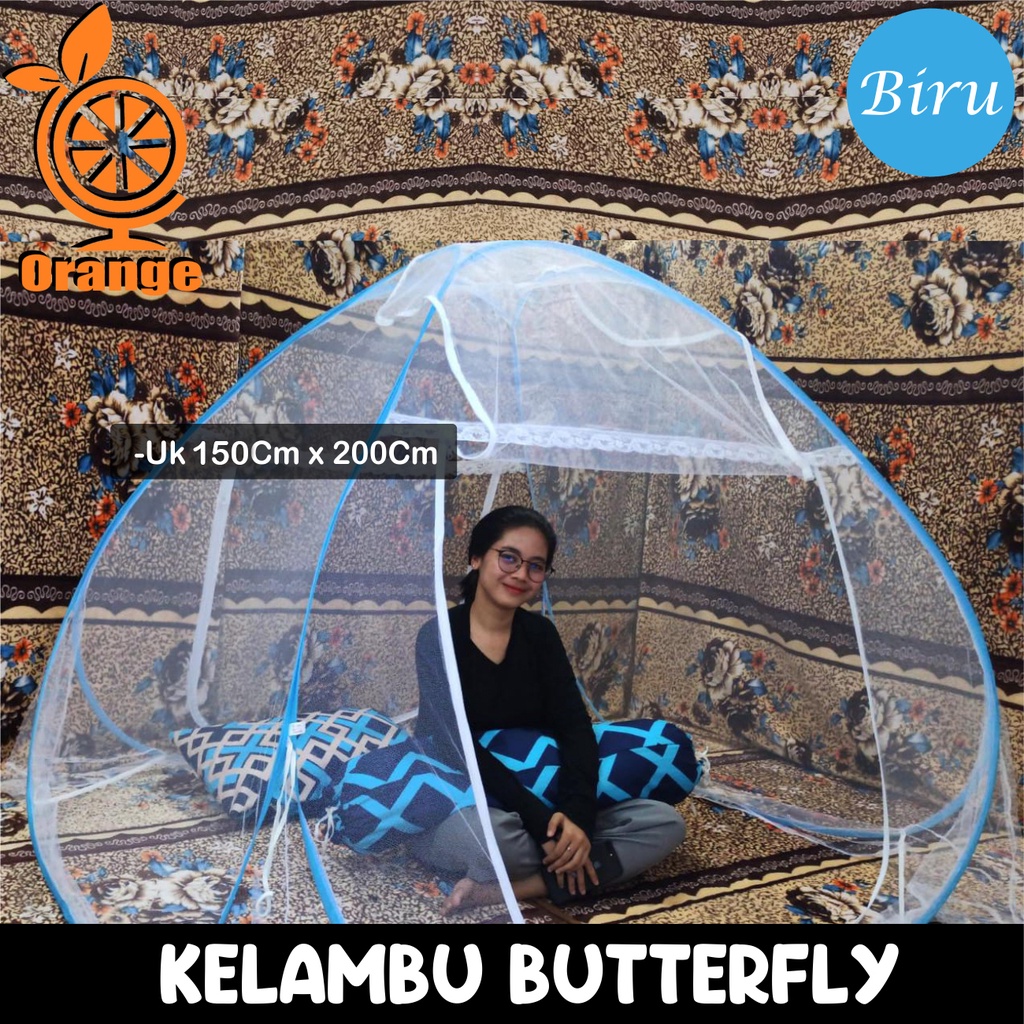 Kelambu Tidur Portable Kelambu Tempat Tidur Kelambu Butterfly Lipat Kelambu Serbaguna WHI FURNITURE SHOP