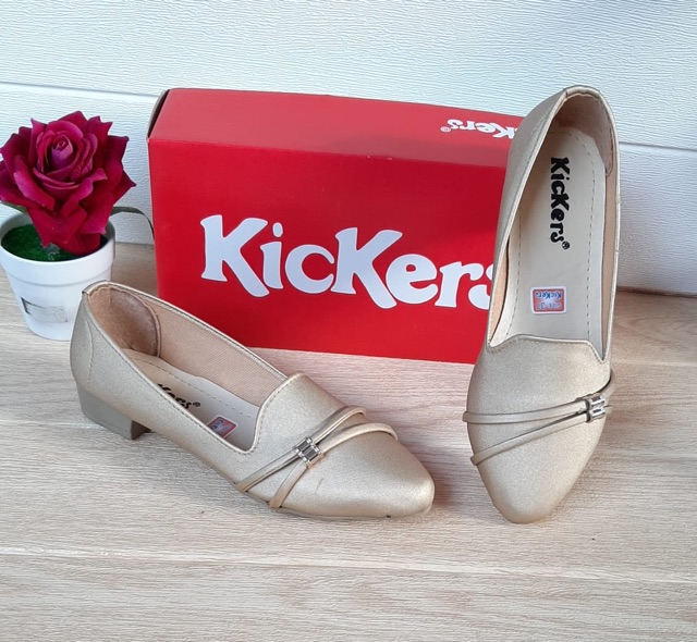 Sepatu Kickers Wanita Flat Shoes hells hak Kode B-35