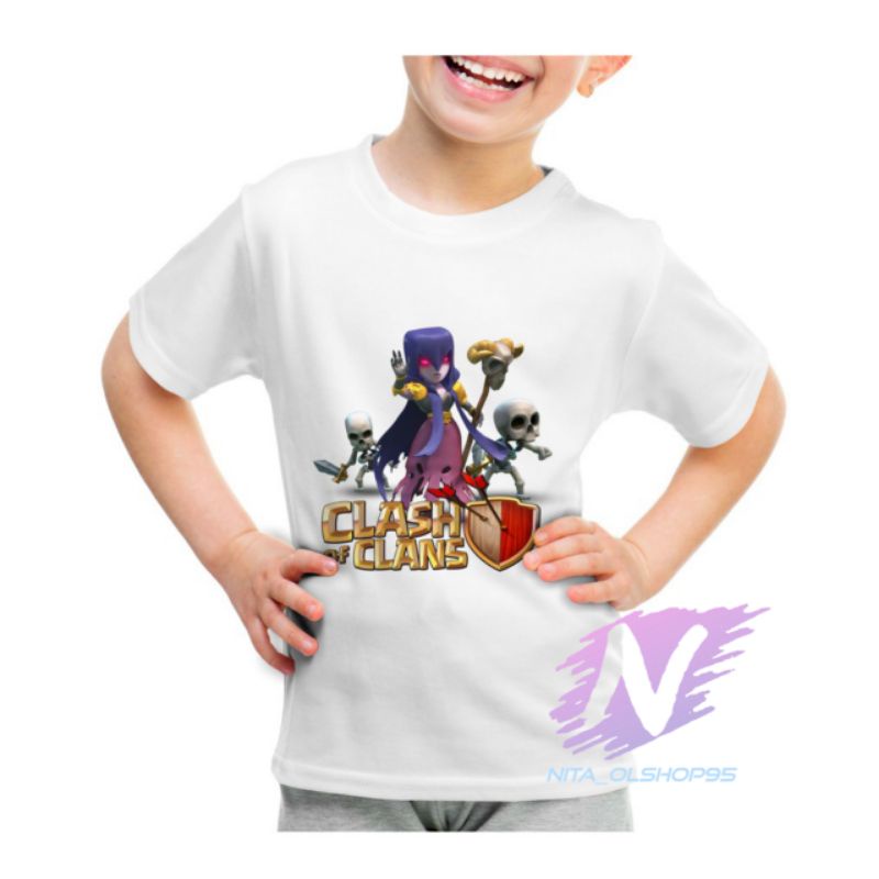 kaos anak coc baju kaos clas of clan