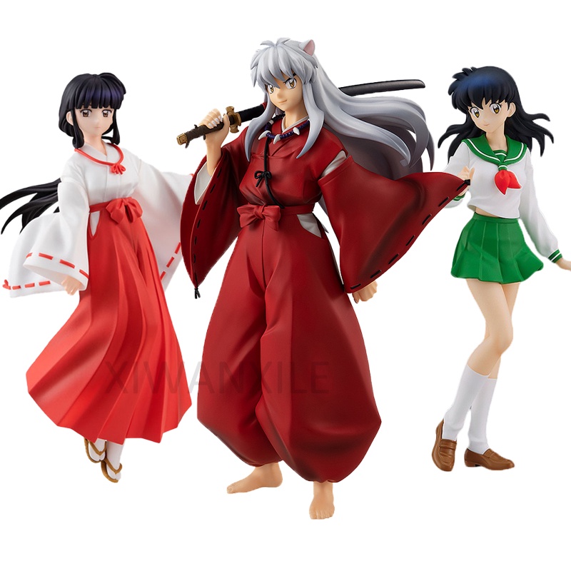 Action Figure Karakter Anime Kagome Higurashi Kikyo Inuyasha Sesshoumaru Ukuran 18CM