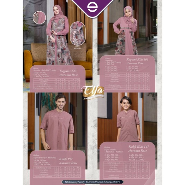 [READY] SARIMBIT ETHICA 2022 ELFA 232 AUTUMN GREY KAGUMI 235 KAHFI 195 KAGUMI KIDS 106 KAHFI KIDS 146