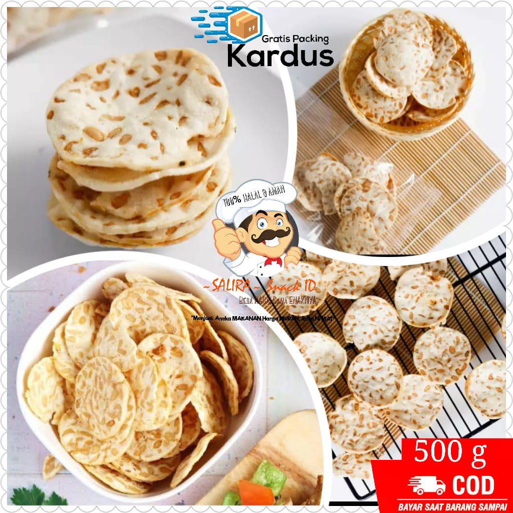 

KERIPIK TEMPE SAGU PREMIUM 500g - GRATIS ONGKIR & COD / TERLARIS TEMAN NGEMIL | makanan ringan jajanan jadul cemilan sehat camilan termurah snack kiloan jajanan murah