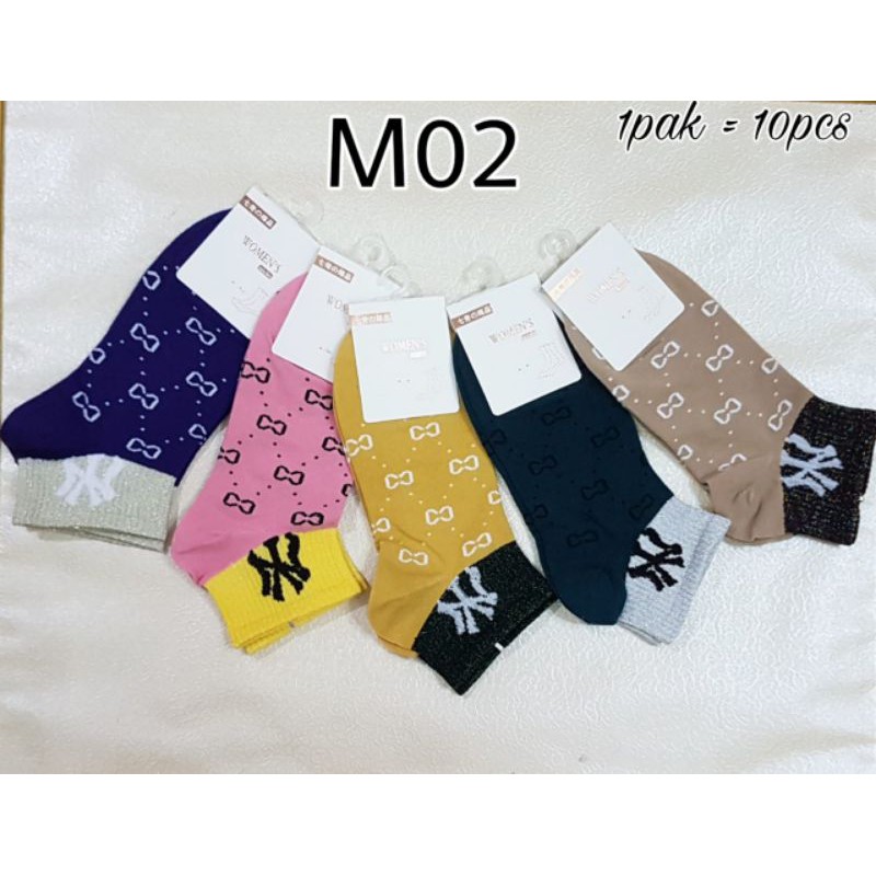 kaos kaki pendek wanita M02
