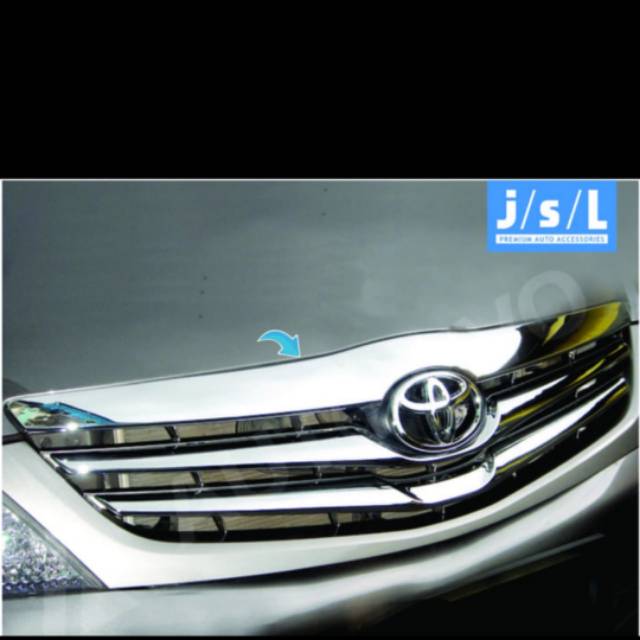 Hood molding/ list kap mesin grand Innova 2012-2015 Patch chrome jsl
