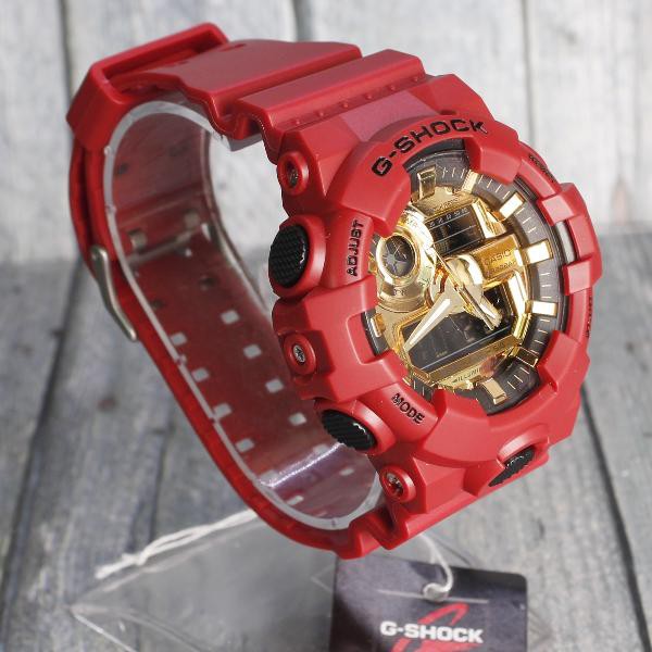 TERMURAH  G SHOCK TRANSFORMERS CASIO GA700 GA710 Red Gold Merah Emas Jam tangan model TERBARU