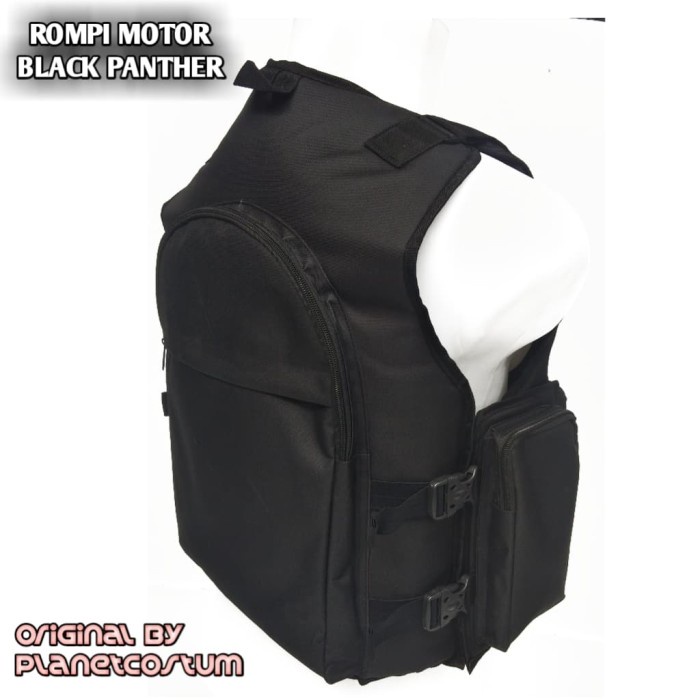 MOTOR-JAKET- ROMPI MOTOR BIKERS TOURING BLACK PANTHER -JAKET-MOTOR.