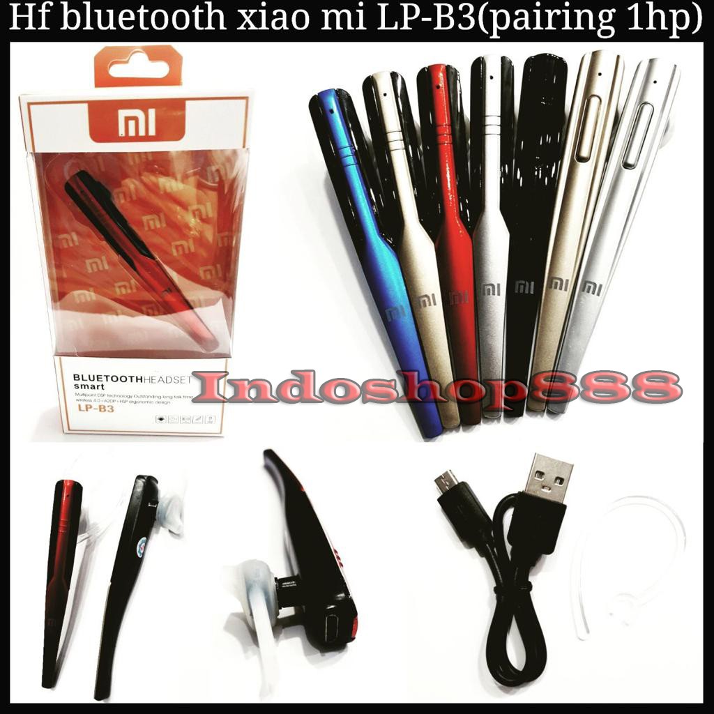 Headset Bluetooth Xiao Mi Headset Earphone Bluetooth Wireless Panjang