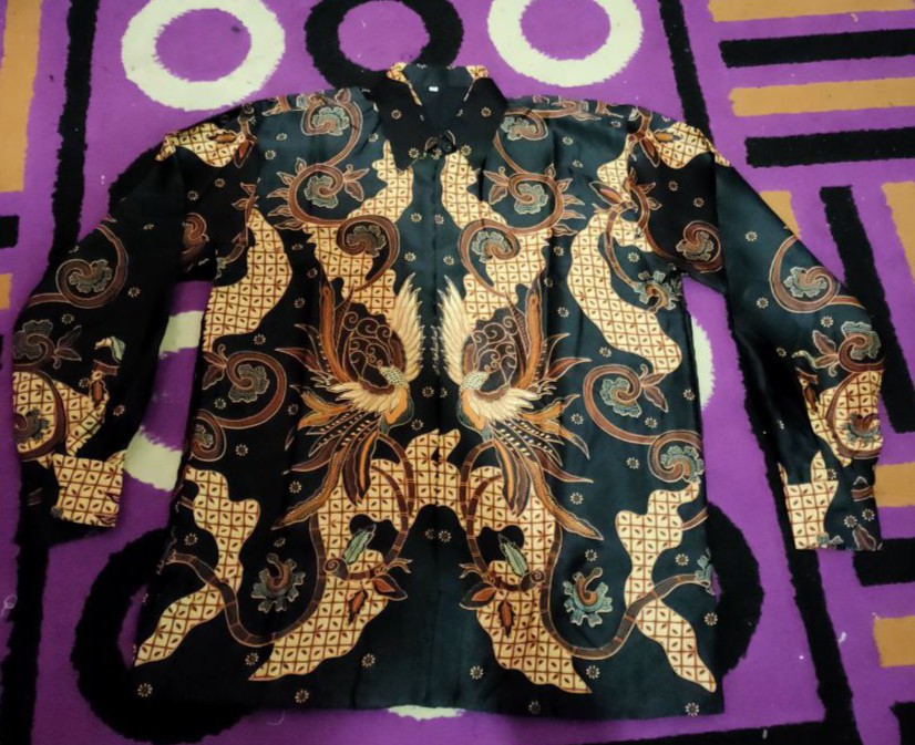 Kemeja Batik Pria Semi Sutra Silky Premium Puring Istimewa
