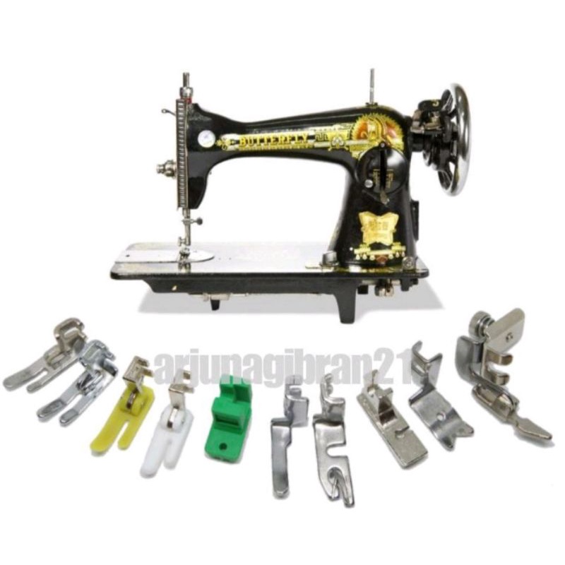 SEPATU MESIN JAHIT BUTTERFLY/KLASIK/HITAM/JADUL