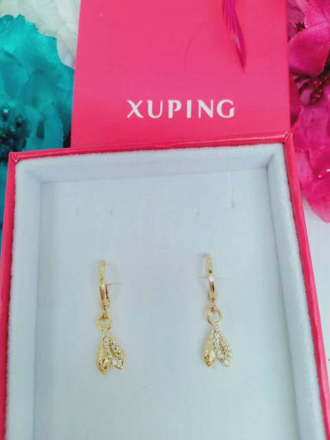 Anting xuping lapis mas 18 k permata zircon ♡TIN-15♡