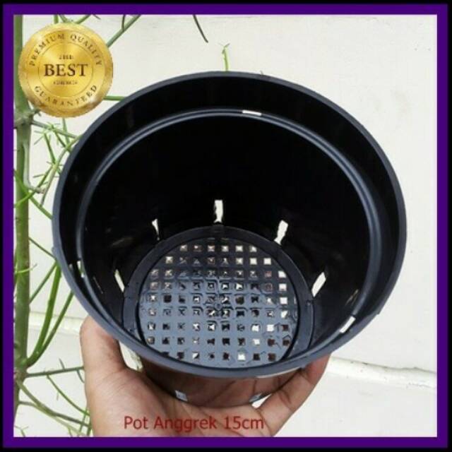 Pot Plastik Anggrek 15cm | Jual Pot Bunga Angrrek Orchid pot 15cm Grosir Murah