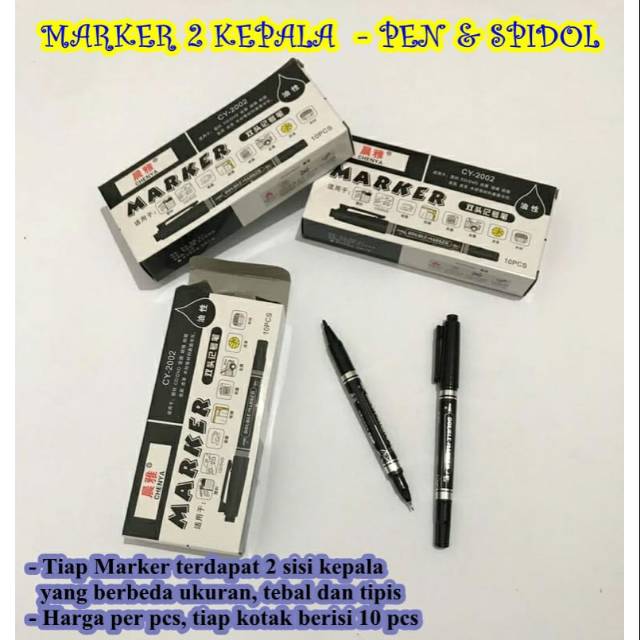 

Marker 2 Kepala-Pen & Spidol