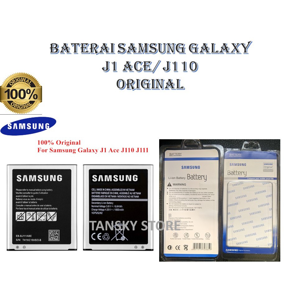 BATERAI BATRE BATTERY BATT SAMSUNG GALAXY J1 ACE / J110 J1ACE ORI 99%