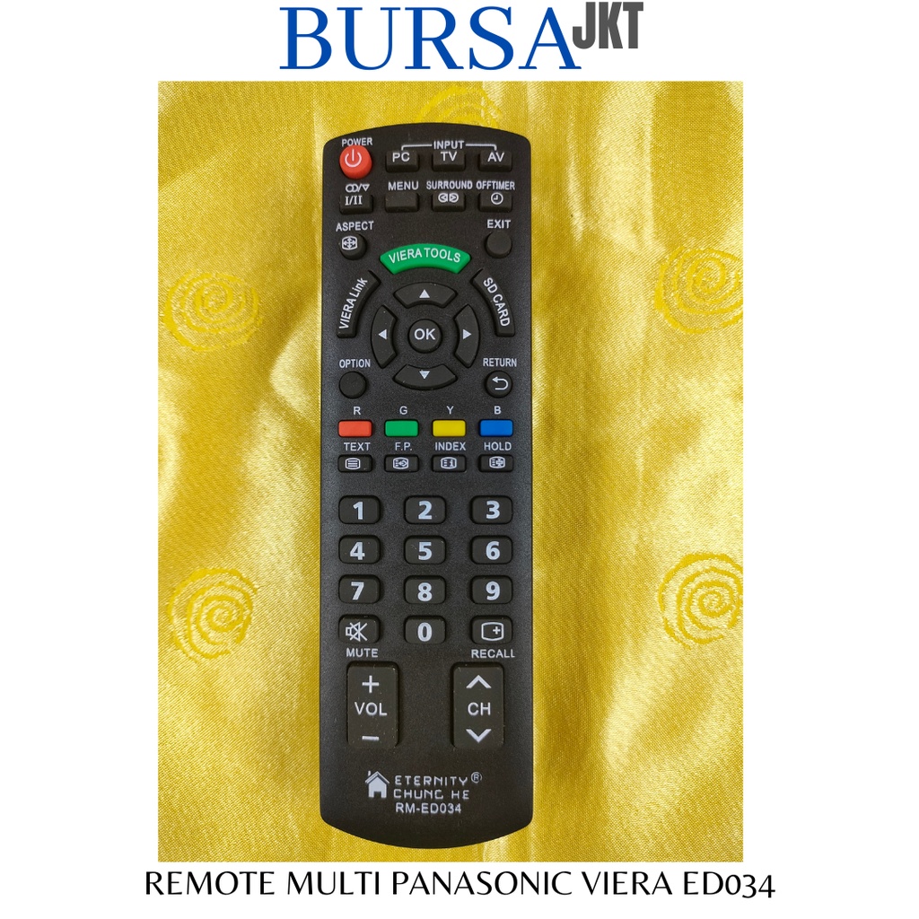 REMOTE PANASONI MULTI VIERRA UNTUK REMOT PENGGANTI LCD LED PANASON ED034