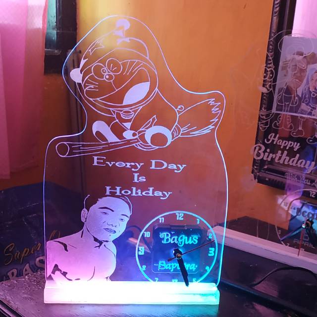 Lampu hias base led akrilik termurah