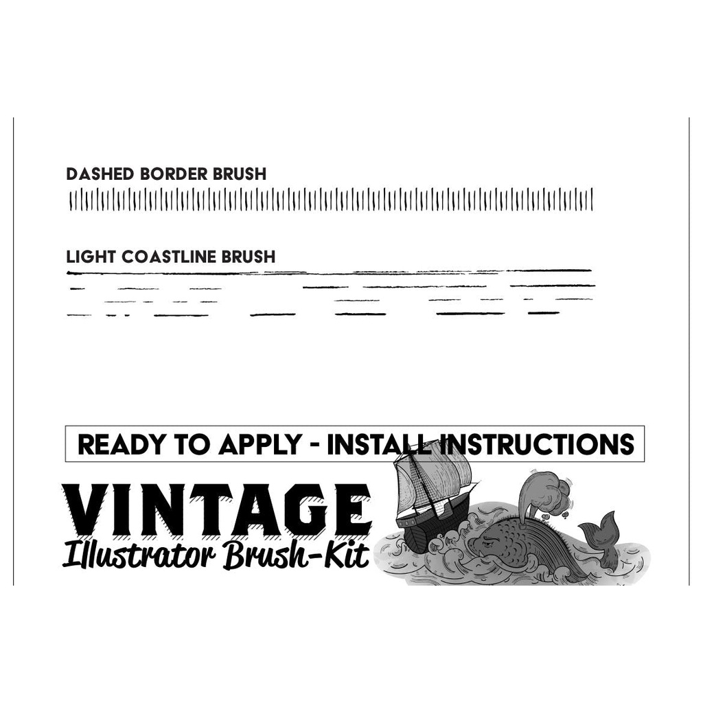 Vintage Illustrator Brush Kit