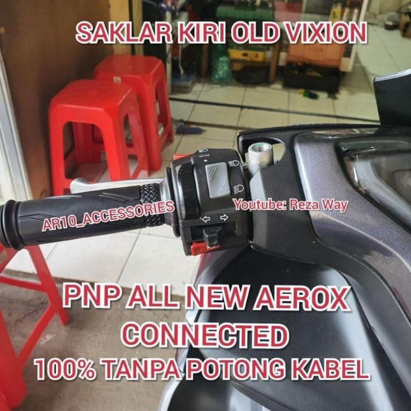 Saklar kiri vixion untuk Nmax new 2020 ABS Connected / saklar kiri lampu aerox new 2020 Connected