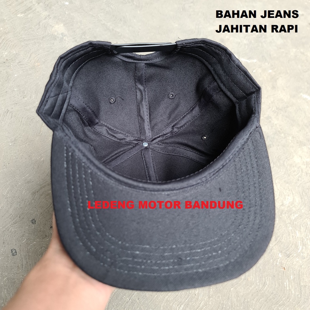 Topi Baseball Hitam Golf Cap Brand Promosi Otomotif