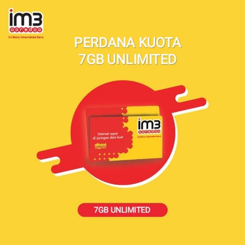 KARTU PERDANA INDOSAT 7GB UNLIMITED
