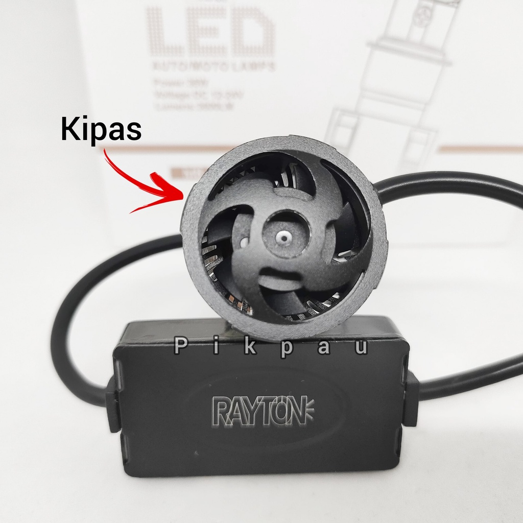 Lampu Utama LED Original RTD Rayton M8 Grade A + Kipas H4 H6 HS1 Headlamp High Quality Lampu Depan Motor