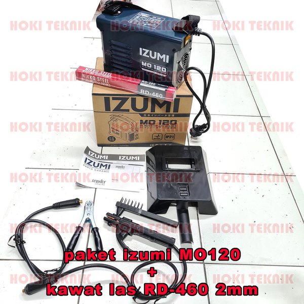 Paket Mesin Las Izumi MO 120 MO120 Inverter MMA Dan Kawat Las RD-460 2mm Terjangkau
