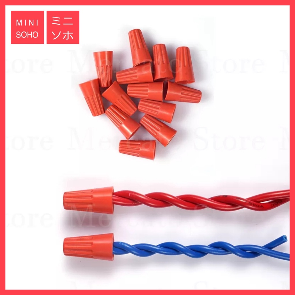 Lasdop Putar 1P / 2P / 3P / CE-1X / CE-2X / CE-5X Wire Connector Crimping Cap Krimping Penyambung Kabel - Orange / Bening