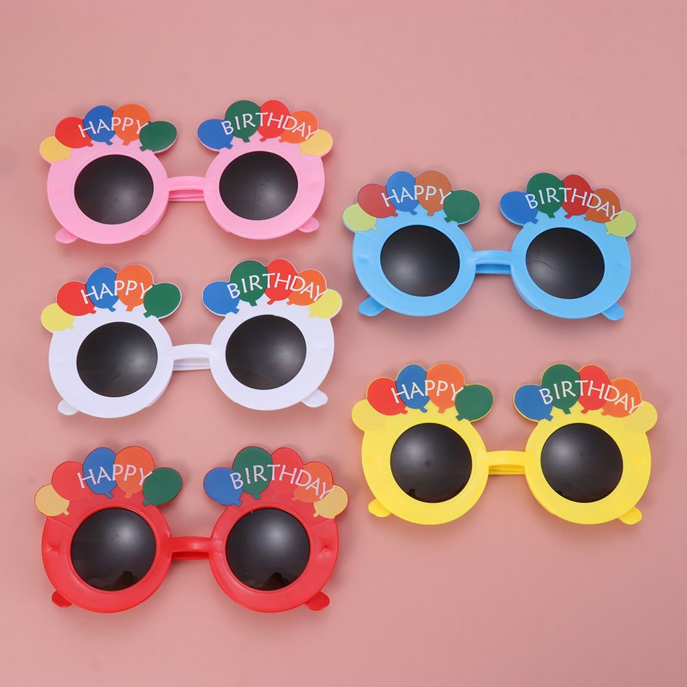 SUYOU Sun Flower Birthday Glasses Cake Party Sunglasses Ice Cream Insert The Cards Funny Decorate Holiday Celebration Selfie Props