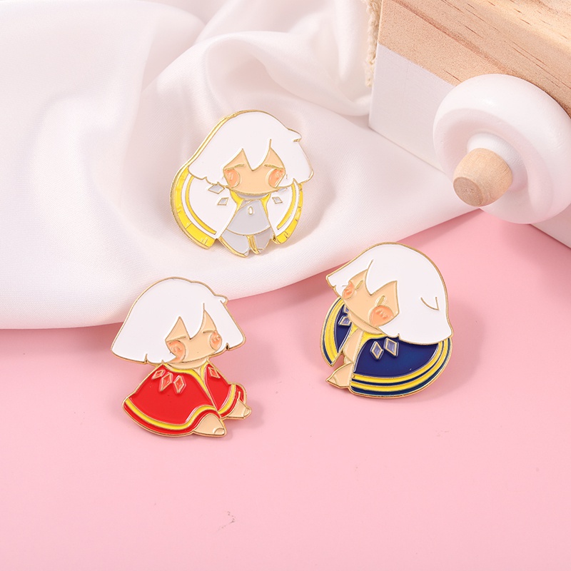 Bros Pin Desain Anime Perempuan Elves Untuk Hadiah Teman