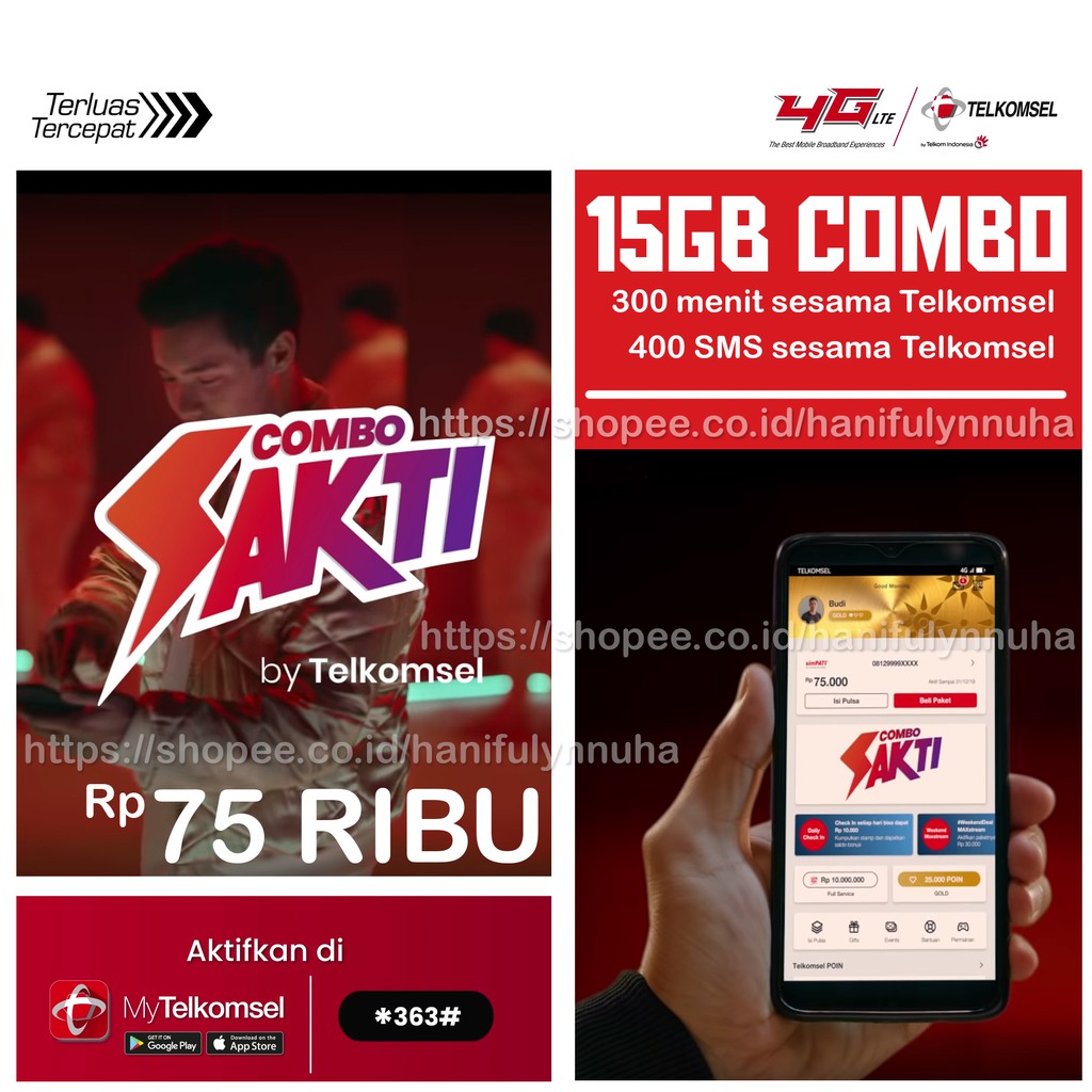 Kartu Sakti Telkomsel Combo TERMURAH Internet Telepon SMS