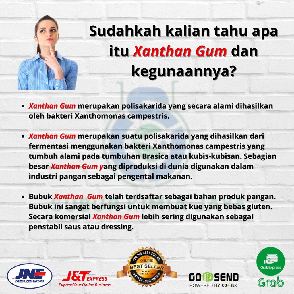 

LAKU Xanthan Gum / Xantan gum / pengental ( food grade ) 250 gr