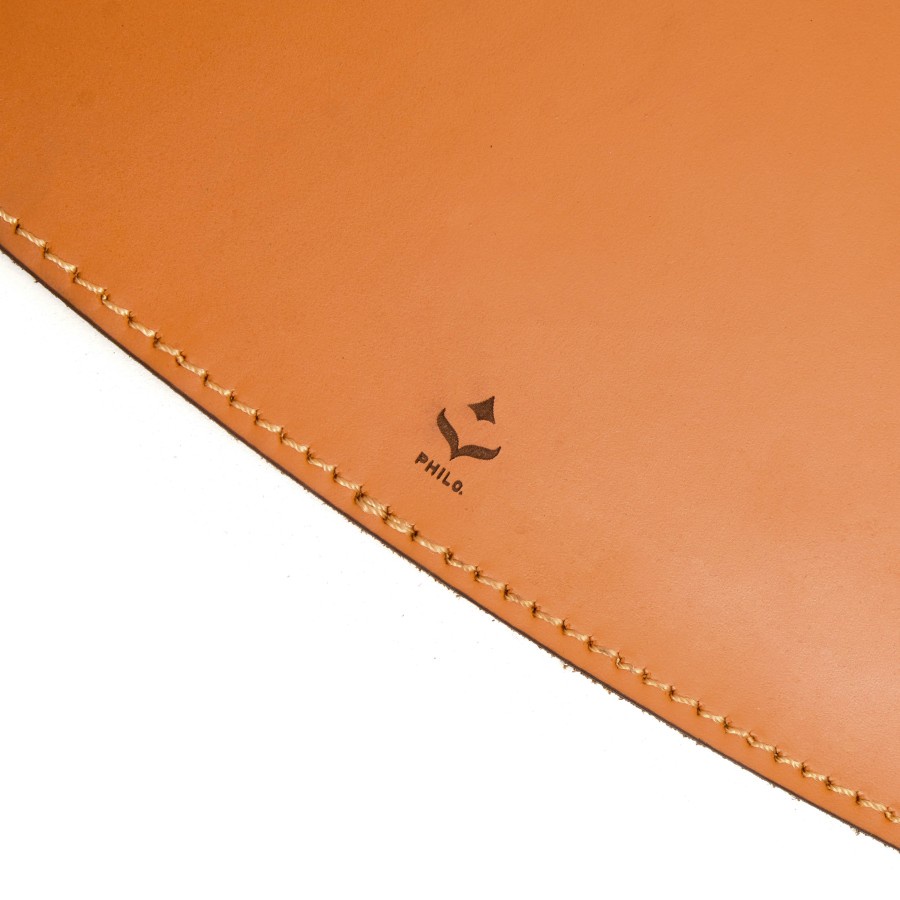 Mouse Pad Kulit Asli Genuine Leather - MOMO - Cokelat