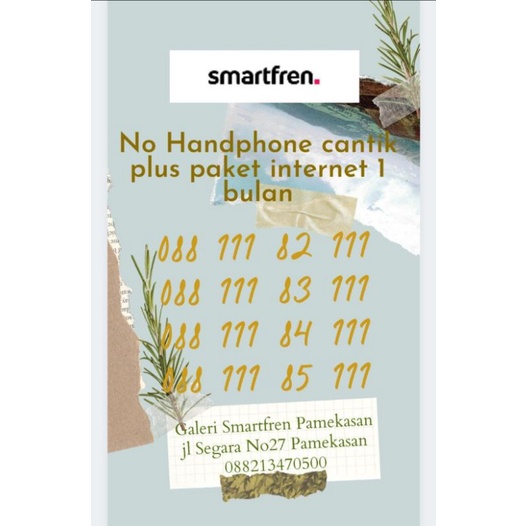 Nomor Hp cantik smartfren