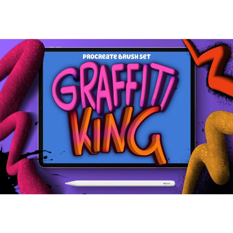 Procreate Brush - Graffiti King Procreate Brushes