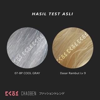 CHAOBEN 07 BP COOL GRAY  hair color cream cat  pewarna 