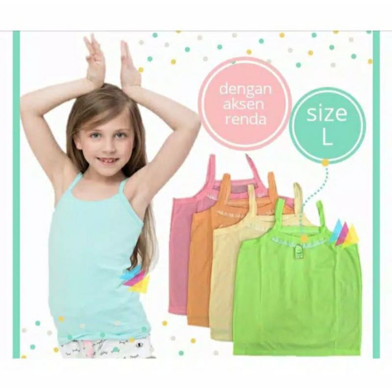 Kamisol Singlet Anak Perempuan Murah