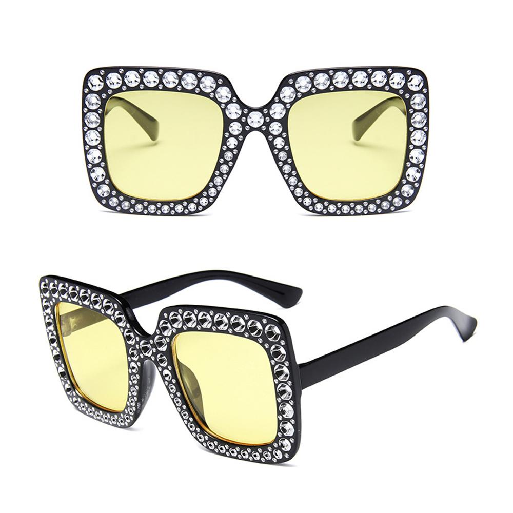 Lily Oversized Sunglasses Kacamata Matahari Retro V400 Kristal