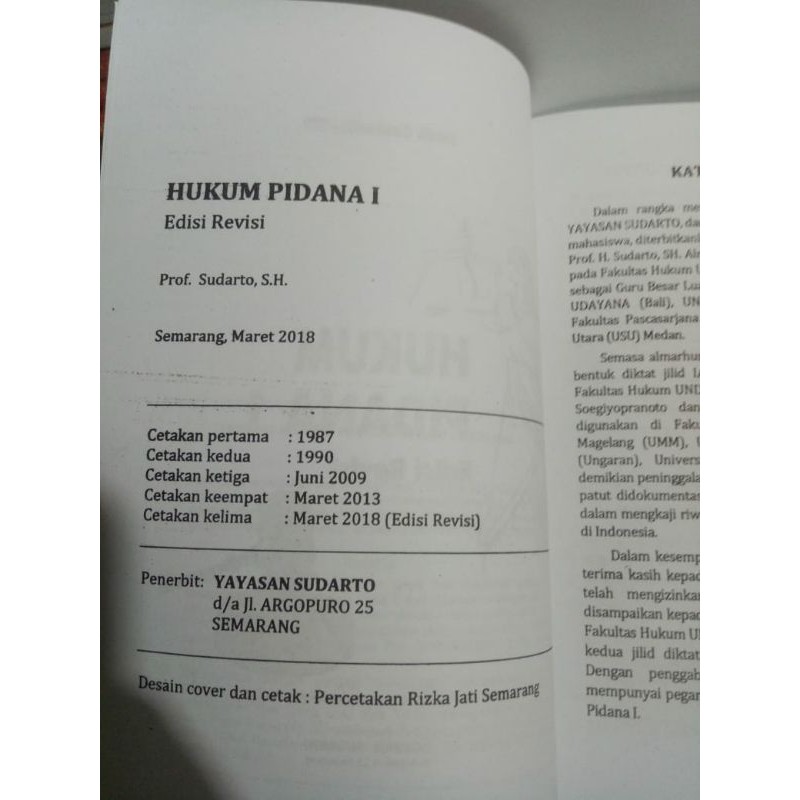 Buku HUKUM PIDANA 1...Edisi Revisi Oleh Prof.Sudarto SH-1