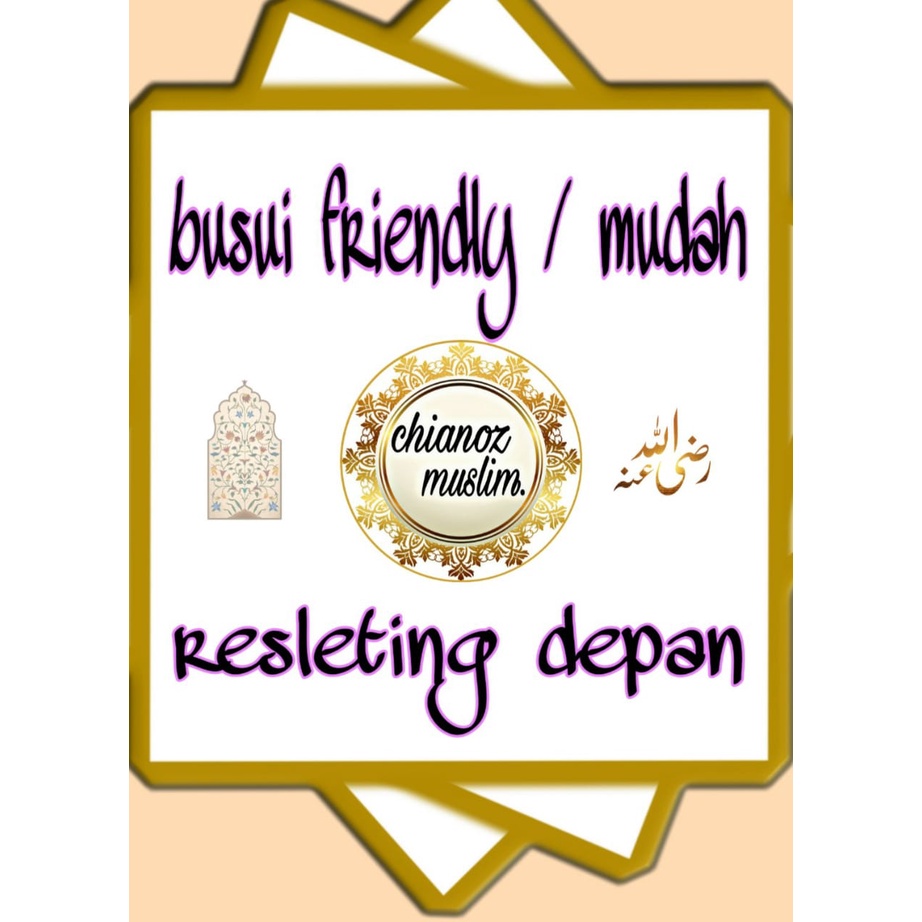 CHIANOZ Gamis Syari Putih Mewah Alena Dress FULL Brukat Renda Baju Lebaran Umroh Haji Manasik Pesta Akad 198
