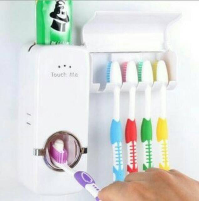 NEW TOOTHPASTE DISPENSER &amp; BRUSH - DISPENSER ODOL &amp; TEMPAT SIKAT GIG